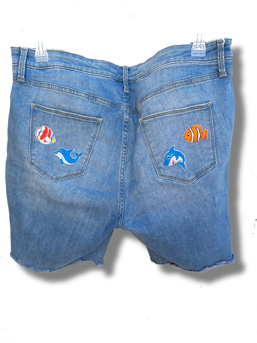 Universal Thread Light Blue Distressed Denim Jean Shorts